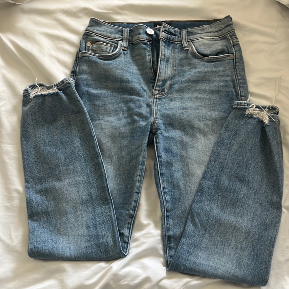 Hudson high rise Zooey straight crop